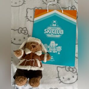 Jellycat LA Ski Club Exclusive Bartholomew clothed bear RARE OOP gift bag